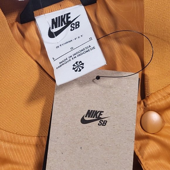 NIKE SB STORM FIT DNA OL SKATE JACKET SIZE L (DH2632 738) LIGHT CURRY $130 - Picture 9 of 10
